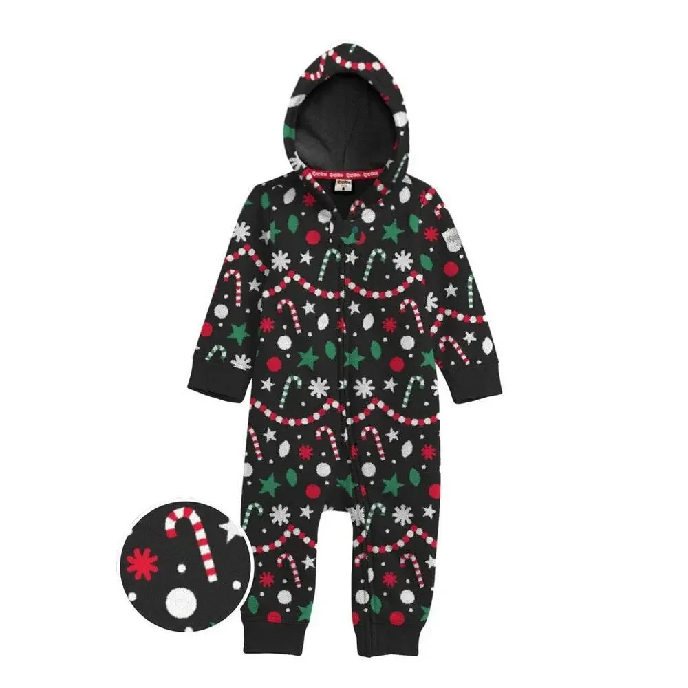🎄 Tipsy Elves Holiday Goodies Fleece Jumpsuit Toddler Christmas Pajamas‎ NEW